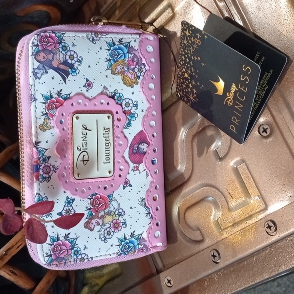 Loungefly Disney's Princess Floral Tattoo Wallet